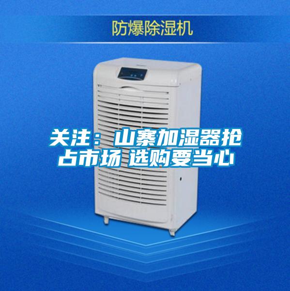 关注：山寨加湿器抢占市场　选购要当心