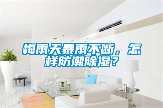 梅雨天暴雨不断，怎样防潮除湿？