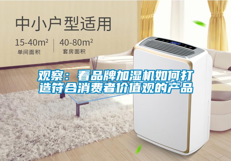 观察：看品牌加湿机如何打造符合消费者价值观的产品