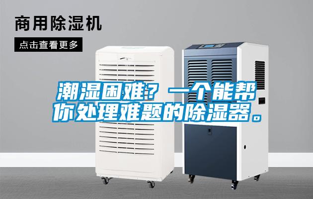 潮湿困难？一个能帮你处理难题的除湿器。