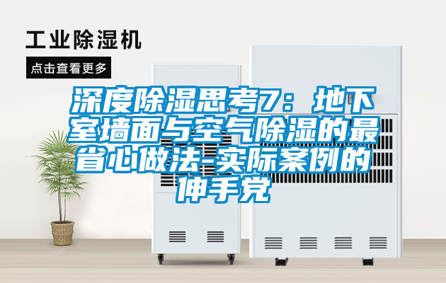 深度除湿思考7：地下室墙面与空气除湿的最省心做法-实际案例的伸手党