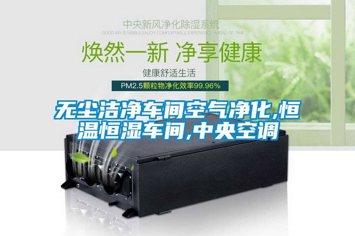 无尘洁净车间空气净化,恒温恒湿车间,中央空调