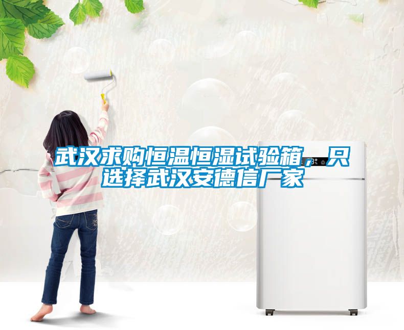 武汉求购恒温恒湿试验箱，只选择武汉安德信厂家