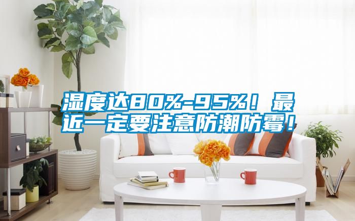 湿度达80%-95%！最近一定要注意防潮防霉！