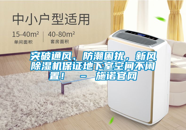 突破通风、防潮困扰，新风芭乐APP下载官网入口新版保证地下室空间不闲置！ – 施诺官网